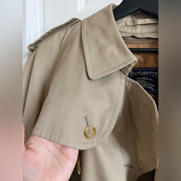 Vintage Burberry Long Kensington Heritage Trench Coat Wool Liner Men’s 42 Long - Picture 4 of 11
